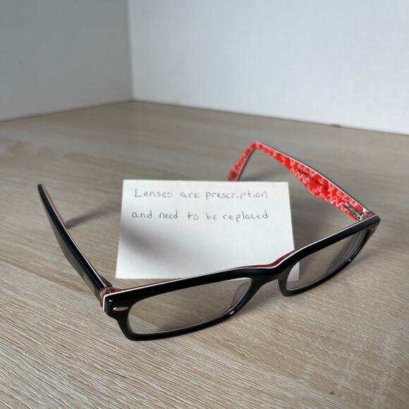 Ray-Ban RB5206 2479 Eyeglasses Red w/ Logo Inside Frames Only 52-18-140 - Picture 1 of 9
